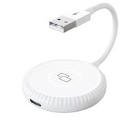 LUCKDANO Adattatore da Specchio per a Specchio Carplay Dongle di Mirroring Carplay Cablato per Telefoni IOS - Specchia Perfettamente lo Schermo del Tuo Telefono Sul Display dell'auto (Cerchio)