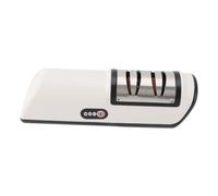 LUCKDANO Affilacoltelli Elettrico Affilacoltelli Elettrico Utensile Automatico Ricaricabile per Due Cucine con Base Antiscivolo Potenza 5W Acciaio Inossidabile