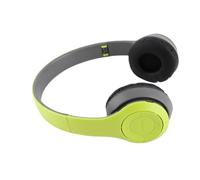 LUCKDANO Auricolare Wireless Bluetooth Auricolare Pieghevole Over-ear Stereo con Riduzione del Rumore Auricolari per Giochi e Musica con Slot per Scheda di Memoria Rosso Verde Blu (GREEN)