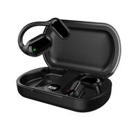 LUCKDANO Auricolari a Conduzione Aperta XG33 BT 5.3 - Comode Cuffie Wireless con Microfono per Ufficio e Guida - con Display Digitale