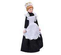 LUCKDANO Bambola House Popolo, Mini Bambola Ceramica Modello Piccolo Popolo Casa in Miniatura Vittoriana Cameriera 1:12 Casa Decorazione Fai -da -te Accessori per la Decorazione Fai da te per