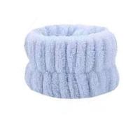 LUCKDANO Banda di Lavaggio del Bracciale per il Sudore per il Sudore per il Lavaggio per Donne - Skin a Secco Veloce per la Pelle Traspirante con Materiale di Flanella Morbido per Trucco (BLUE)