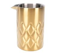 LUCKDANO Bicchiere da Miscelazione per Cocktail in Acciaio Inossidabile 540 Ml Bicchiere da Cocktail in Acciaio Inossidabile 304 a Doppia Parete Design Bicchieri da Bar Articoli Essenziali Placcati