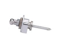 LUCKDANO Chitarra Metal Antiskid Cingoli Blocchi di Sostituzione Durevole per Chitarra Elettrica Comoda Installazione Tutte le Chitarre Elettriche 2pcs (SILVER)