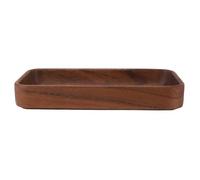 LUCKDANO Ciotola Multiuso in Legno Extra large: un Servizio da Tavola Elegante e Adatto per Frutta, Snack e Insalate, Che Aggiunge un Tocco Elegante Alla Tua casa. (Rettangolo)