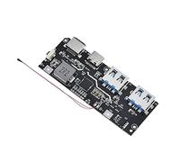 LUCKDANO Circuito PowerBank con 5 Porte USB Modulo PowerBank Doppio a Ricarica Rapida da 22,5 W Scheda Madre Fai-da-Te