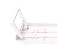LUCKDANO Cuscino Pieghevole per Unghie Cuscino per Bracciolo per Manicure in ABS Salone Leggero con Spazio Sotto il Tavolo per lo Smalto per Uso Domestico in Viaggio (WHITE)
