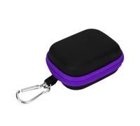 LUCKDANO Custodia per Olio Essenziale Mini Borsa Viaggio Portatile per 6 Bottiglie 5 Ml di Cuscino Separato Griglia Separate Dal Corpo Compatto Rosso Viola Blu Nero Rosa Rosa Abito (PINK)
