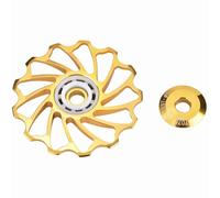 LUCKDANO Cycle Derariller Posteriore Pulatrice, Cycle Derarilleur Accessori per la Ruota Rollo di Guida per Ciclo Ciclo Accessori Deragliatori 1 Coppia Cuscinetto Ceramico Pulsella Pulley Guida a