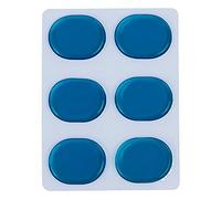 LUCKDANO Damener a Tamburo, Cuscinetti a Muto Tamburi Moongels per Tamburi con 6 Pezzi Trasparenti Gel Tamburo Silenziatore Kit Silice Gel Silenziatore Kit Tinarelo Tampone Tampone Pasta per (BLUE)