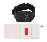 LUCKDANO di Allarme Infermieristico Cercapersone Wireless Chiamata SOS con Raggio di 1000 M Cicalino con Vibrazione Flash Luminoso per Pazienti Anziani Disabili