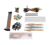 LUCKDANO Divertente Kit Elettronico con Assortimento con Breadboard 830 Punti di Collegamento per R3, per STM32, per, Etichette Trasparenti Facile Ricerca dei Componenti