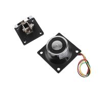 LUCKDANO Fermaporta Elettromagnetico Fermaporta Elettromagnetico Capacità di Aspirazione 132,3 Libbre Design in Acciaio Fuso per Porte in Ferro e Legno Voltaggio 12V-24V
