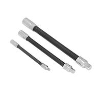 LUCKDANO Flex Extension Hose Set di Barre di Prolunga Flessibili - Supporto Magnetico in Acciaio per Molle per Trapani Elettrici - Estensione da 1/4", 3/8" e 2" per Riparazioni Automobilistiche e