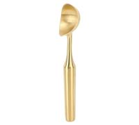 LUCKDANO Gelato Dorato Cucchiaio da Gelato in Acciaio Inossidabile 304 con Manico Lungo, Paletta per Alla Frutta, Cucchiaio per Melone, Design Multiuso, Facile da Pulire (GOLD)