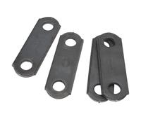 LUCKDANO Grilli Grillo a Molla 4 Pezzi Cinghia per Grillo a Balestra per Rimorchio 2 5/8 Pollici da Centro a Centro Molle a Doppio Occhio Grilli per Asse di Sospensione con Foro da 9/16 Pollici