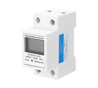 LUCKDANO Il Contatore Elettrico Monofase DDS-LDG 220V 50Hz con Display LCD Vanta Elevata affidabilità e Precisione, Adatto per Il Monitoraggio dell'energia Residenziale e commerciale.