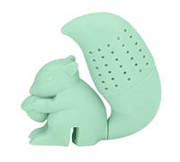 LUCKDANO Infusore per tè in Silicone Colino da tè a Forma di Scoiattolo in Silicone per Uso Alimentare - Infusore per Creativo Carino per Sfuso, Elevata Resistenza Al Calore e Facile da Pulire (GREEN)