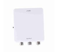 LUCKDANO Ingresso Mini HD Convertitore da Ingresso Mini HD a AV - Adattatore e Video Composito - Supporta 720p/1080p - Ideale per Fotocamere, Lettori DVD e Proiettori (WHITE)