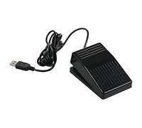 LUCKDANO Interruttore a Pedale Singolo USB - Pedale Meccanico Personalizzabile per Giochi, Controllo Musicale e Acquisizione di Immagini - Design Ergonomico, Antiscivolo, Cavo da 2 M FS22-PM