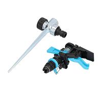 LUCKDANO Irrigatore Automatico Rotante Irrigatore Automatico Rotante a 360° |Strumento di Irrigazione Ad Alta Efficienza |Adatto per Prati e Giardini |Materiale in Lega di Zinco |Particelle Spray