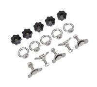 LUCKDANO L Pista a Doppia Aletta in Acciaio Inossidabile Filo Filo Kit di Raccordo Dadi M8 X 35 Mm per Rimorchio per Camion to Rimattilo di Controllo Cargo RV ATV
