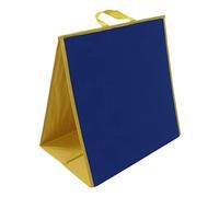 LUCKDANO Lavagna Pieghevole in Feltro su Entrambi i Lati per L'insegnamento Precoce con Cinghia Portatile 17,3 X 17,1 Pollici Lavagna Didattica con Storie di Flanella in Feltro (Blu Verde)