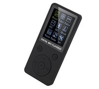 LUCKDANO Lettore Che Funziona Lettore Musicale MP4 Portatile con Supporto da 32 GB e Durata della Batteria delle Cuffie Finitura Oro Rosa (BLACK)