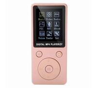 LUCKDANO Lettore Che Funziona Lettore Musicale MP4 Portatile con Supporto da 32 GB e Durata della Batteria delle Cuffie Finitura Oro Rosa (Oro rosa)