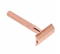 LUCKDANO Manuale Manuale Robusto Fermo Manico per un Taglio a Base di Pelle, Prevenzione Dell'irritazione della Pelle, Corpo Lavabile, Materiale in Lega, Uso a Lungo Tempo, Tenuta Comoda, (Oro rosa)