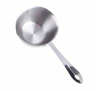 LUCKDANO Milk Frother Tazza, Latte Frutto di Latte Spazzante Piatto Piatto Induzione Fondo in Acciaio Inossidabile Burro più Caldo Mini Burro Caldo Pentola per per Piccola Casseruola Piccola (300ML)