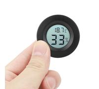LUCKDANO Misuratore di umidità, Termostato del Termometro Digitale per Casa con Igrometro Termometro ABS LCD per Uso Domestico e Professionale (BLACK)