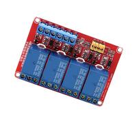 LUCKDANO Modulo Canale relè Scheda Modulo relè Accoppiatore Ottico a 4 - Alto e Basso, 5 V/12 V/24 V con Design a Tolleranza di Errore e Interfaccia Intuitiva (12V)