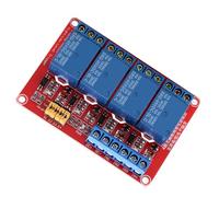 LUCKDANO Modulo Canale relè Scheda Modulo relè Accoppiatore Ottico a 4 - Alto e Basso, 5 V/12 V/24 V con Design a Tolleranza di Errore e Interfaccia Intuitiva (5V)