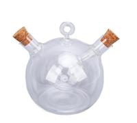 LUCKDANO Olio e Aceto Dispenser per Olio d'oliva e Aceto 2 in 1 Ampolla in Vetro con Doppio Beccuccio per Stile 3 - Resistente Al Calore e Design Elegante (stile 1)