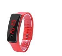 LUCKDANO Orologio Sportivo Digitale a LED, Display Elettronico con Quadrante da 12 Ore e Comodo Cinturino in silicone: Perfetto per uno Stile di Vita Attivo e un Abbigliamento Casual (rosso)