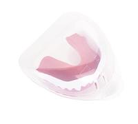 LUCKDANO Paradenti Professionale | Protezione Ergonomica per i Denti per Boxe e Karate | Scudo Gengivale Ammortizzante | Design Antiscivolo | Ideale per Adulti e Bambini (Bianco e Rosso)