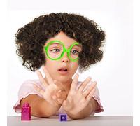 LUCKDANO Parrucca Cosplay del Film Caroon per Bambini - Capelli Corti e Ricci con Occhiali - Accessorio per Travestire il Costume per Halloween