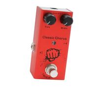 LUCKDANO Pedale Overdrive, Pedale del di Spinta Overdrive a con un Indicatore a LED Vintage Drive per Musicisti Che Hanno Bisogno di Viaggiare (rosso)
