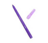 LUCKDANO Penna per Marcare Modelli per Pelle 10 Pezzi con Righello, Strumento per Scrivere su Pelle Cancellabile Ad Asciugatura Rapida Adatto per Saloni di Bellezza, Viola 10 Ml, Punta Fine 0,5 mm.