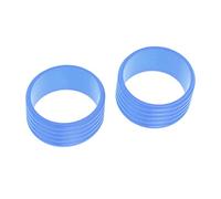 LUCKDANO per Racchetta in Silicone 2 Pezzi Anelli in Silicone per Manico per Racchetta da Tennis - Anelli di Fissaggio del Sudore Ad Alto Assorbimento Presa Migliore - Riutilizzabili e Durevoli -