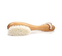 LUCKDANO Pettine per Capelli in Morbida Lana per Neonati, per un Delicato Massaggio del Cuoio Capelluto e per la Cura della Crosta Lattea | Regalo Ideale per i Neonati | Design Ergonomico | Giallo