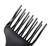 LUCKDANO Pettine per Capelli, Pettine Afro, a Forcella, a Ingranaggi Alti e Bassi, Strumento per Parrucchieri, Scena Uomo Donna Nera (1)