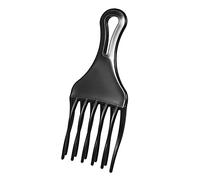 LUCKDANO Pettine per Capelli, Pettine Afro, a Forcella, a Ingranaggi Alti e Bassi, Strumento per Parrucchieri, Scena Uomo Donna Nera (2)