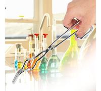 LUCKDANO Pinza per Crogiolo in Acciaio Inossidabile Pinza per Crogiolo con Morsetto per Becher - per Carichi Pesanti da 11,81 Pollici con Impugnatura Antiscivolo, Rivetto di eronautica per