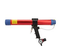 LUCKDANO Pistola per Calafataggio, Pistola per Calafatatina con Misuratore di velocità 600 Ml di Colla Morbida Pneumatica per Decorazioni Architettoniche, Serbatoio di Pesce, Energia Solare