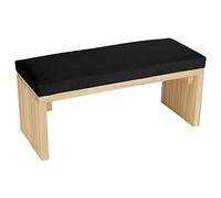 LUCKDANO Poggiabraccio per Unghie Tappetino per Cuscino per per Nail Art - Cuscino per Bracciolo in Morbida Pelle PU con Supporto in Legno per il Comfort della cure nel Salone di Bellezza (BLACK)