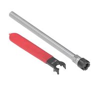 LUCKDANO Porta del Mandrino Collezione, Strumento di Fresatura a Molla a Molla a ER11 a Carburo Cementato Zdzcys22dl 10pcs 3,175 Mm di Prolunga del Gambo Dritta ER11 a 2-flute Fresatura Dritta