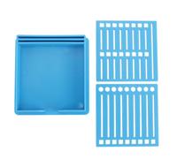 LUCKDANO Porta Foglietti Adesivi con Modello di Blocco Note Stencil, Dispenser con per Appunti, per Scrivania, Ufficio, Casa, Scuola, Organizzatore