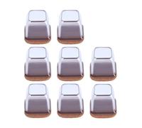 LUCKDANO Protezioni per Pavimenti per Gambe di Sedie da 8 Pezzi con Cappucci in Feltro - Copertura Protettiva per Piedi di Gambe per Mobili in TPE Premium, Nessun Rumore, Nessun Graffio per (Piazza S)